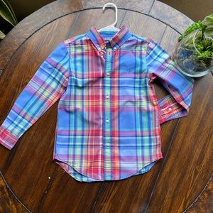 the classic-fit Polo Ralph Lauren® Kids Plaid Cotton Shirt